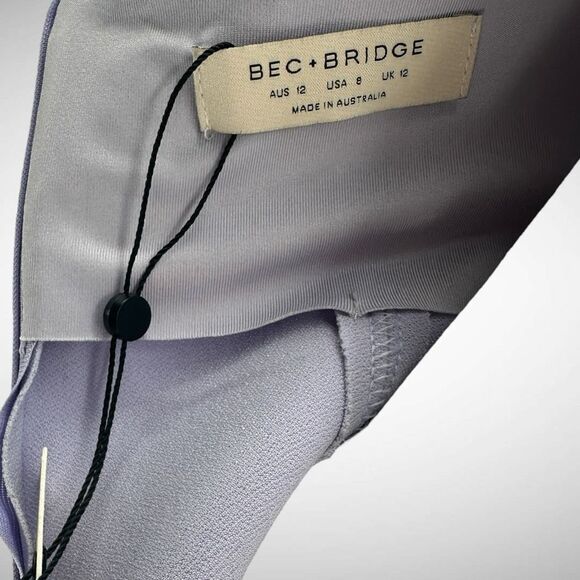 Bec + Bridge Zoey Purple Lilac Sweetheart Bodycon Mini Dress Size US 8‎ AU 12 - Picture 5 of 10